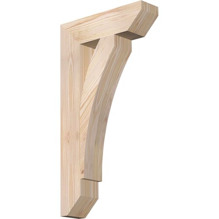 Ekena Millwork Thorton Slat Smooth Bracket, Douglas Fir, 3 1/2"W x 14"D x 26"H BKT04X14X26THR06SDF